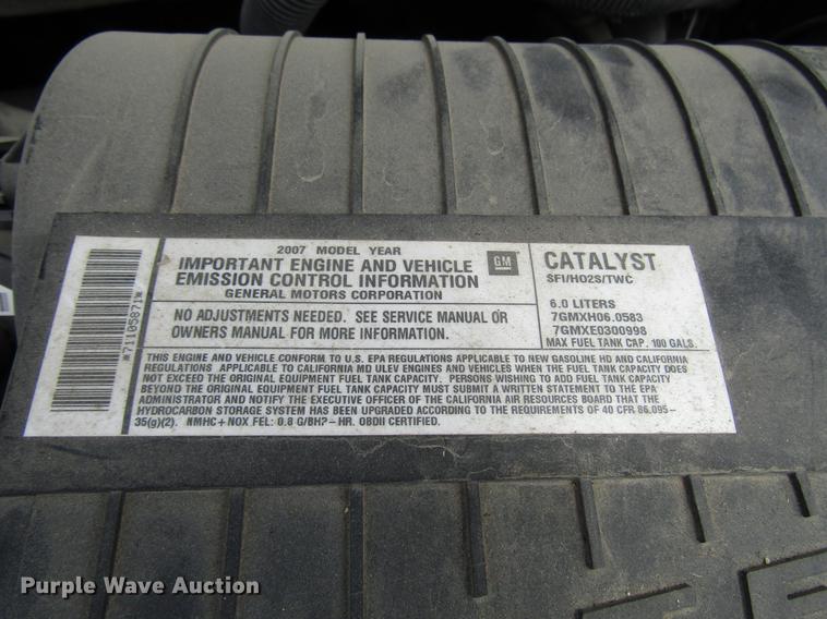 image for item DB6755 2007 Chevrolet Express 3500 Cargo school bus