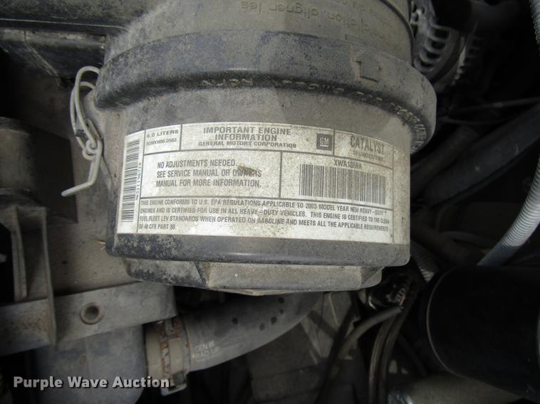 image for item DB6756 2003 Chevrolet Express G3500 school bus