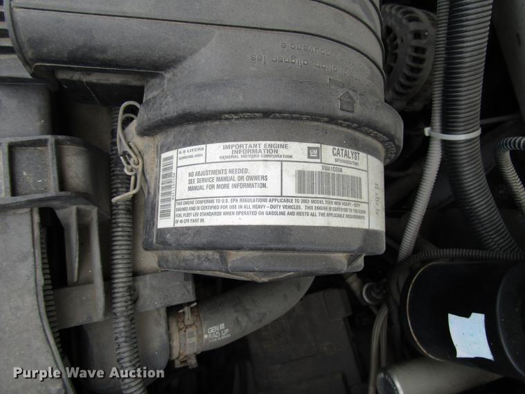 image for item DB6757 2003 Chevrolet Express G3500 school bus