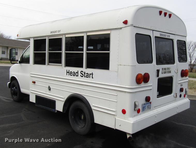 image for item DB6758 2002 Chevrolet Express 3500 Cargo school bus