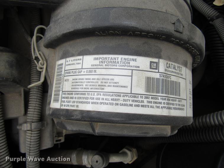 image for item DB6758 2002 Chevrolet Express 3500 Cargo school bus