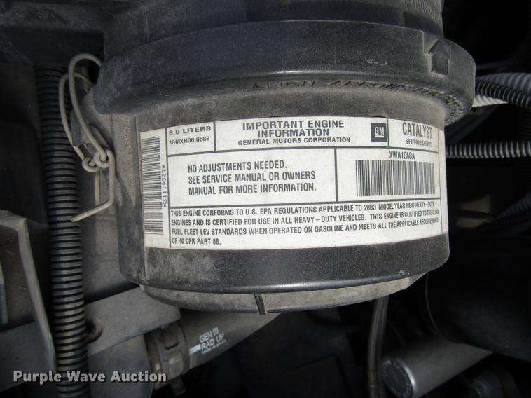 image for item DB6761 2003 Chevrolet Express G3500 school bus