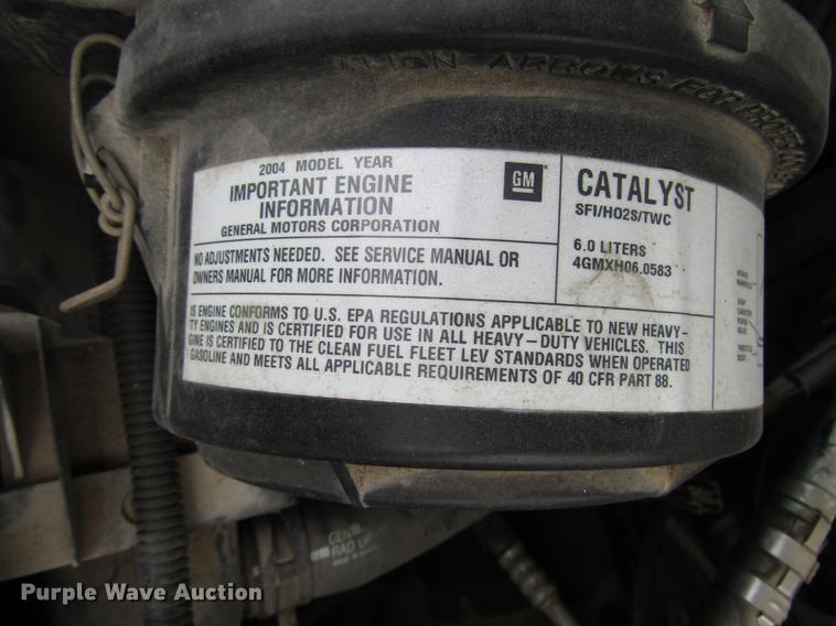 image for item DB6762 2004 Chevrolet Express G3500 school bus