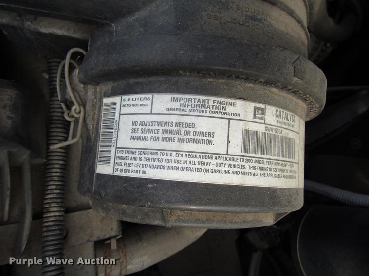 image for item DB6763 2003 Chevrolet Express G3500 school bus