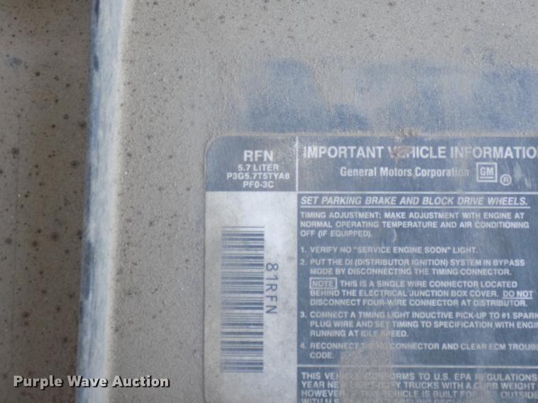 image for item DE7625 1993 Chevrolet C1500 pickup truck