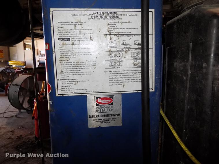 image for item DE7630 Rotary Lift SP0A9-200 two post car lift