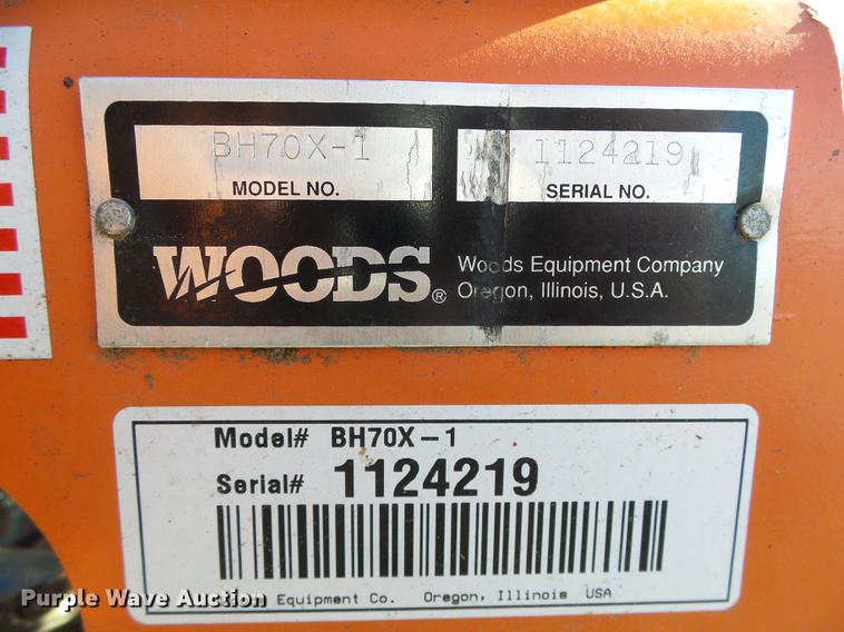 image for item DF2972 Woods BH70X1 backhoe attachment