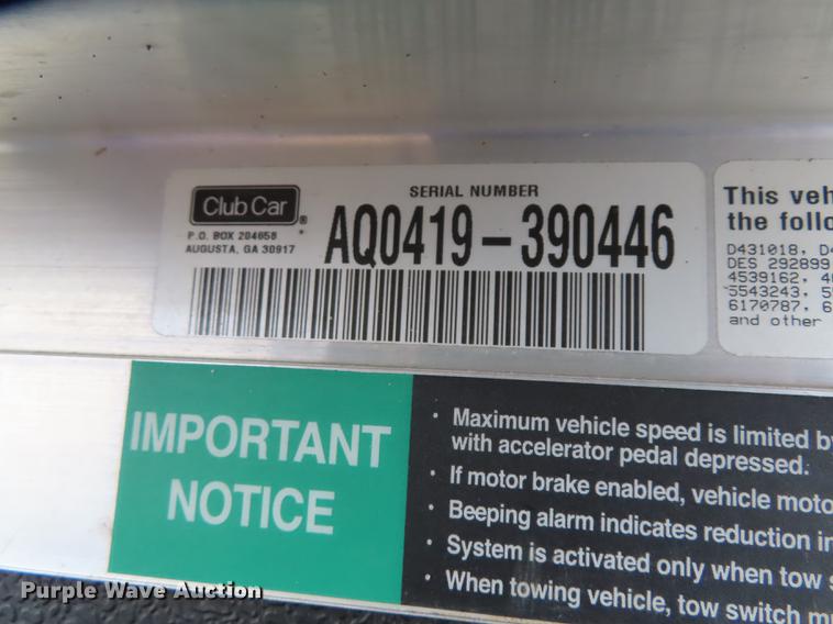 image for item DN9069 2004 Club Car DS golf cart