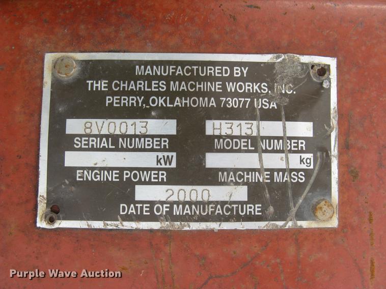 image for item DQ9647 2001 Ditch Witch 3700DD trencher