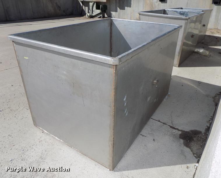 image for item DZ9655 (3) stainless steel storage bins