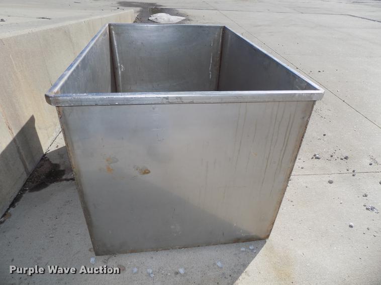 image for item DZ9655 (3) stainless steel storage bins