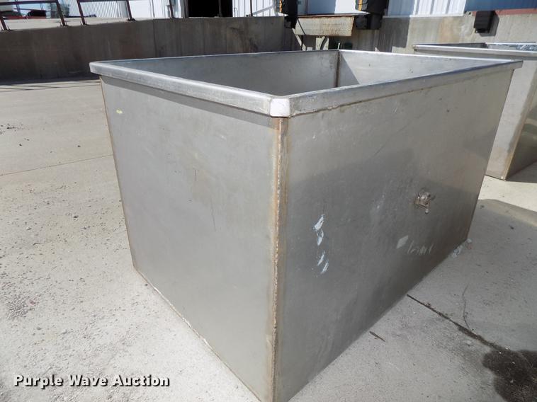 image for item DZ9655 (3) stainless steel storage bins