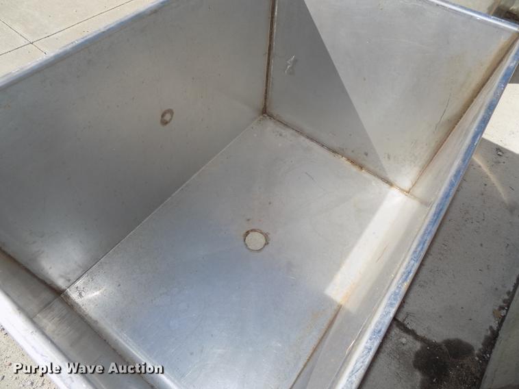 image for item DZ9655 (3) stainless steel storage bins