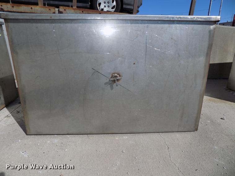 image for item DZ9655 (3) stainless steel storage bins