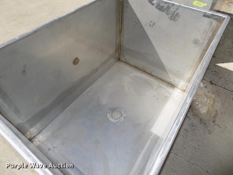 image for item DZ9655 (3) stainless steel storage bins