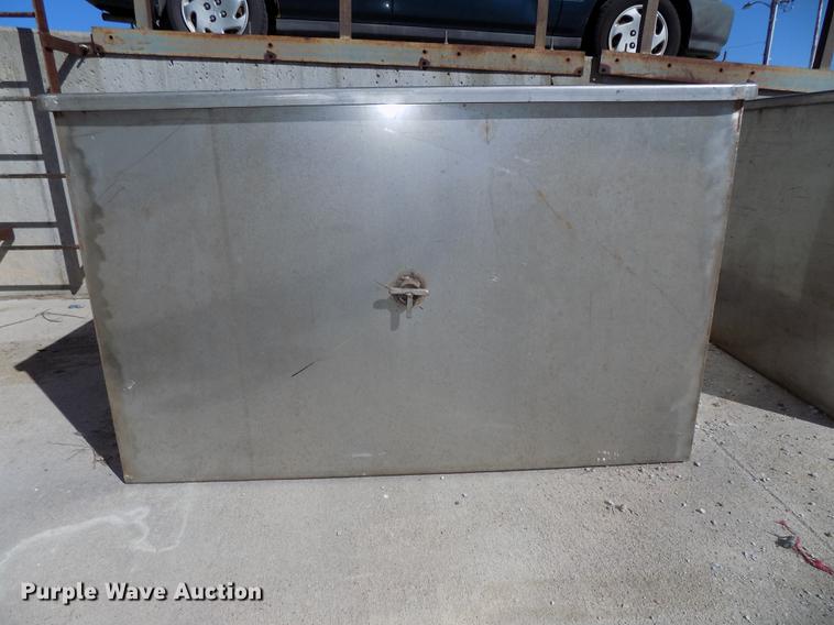 image for item DZ9655 (3) stainless steel storage bins