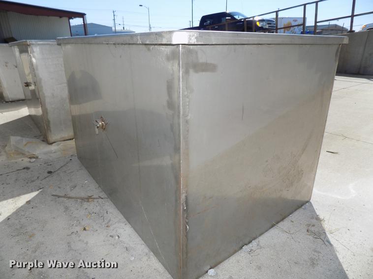 image for item DZ9655 (3) stainless steel storage bins