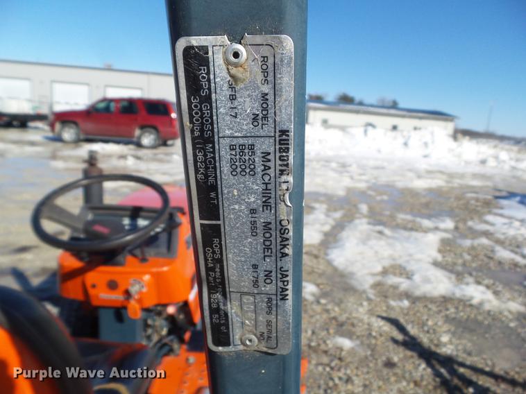 image for item EM9103 Kubota B1750 MFWD tractor