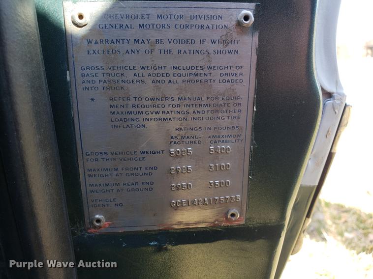 image for item EN9801 1972 Chevrolet Cheyenne C10 pickup truck