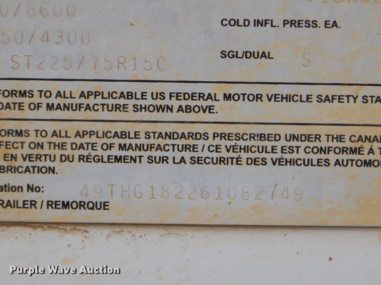 image for item EZ9807 2006 Cm Trailers livestock trailer