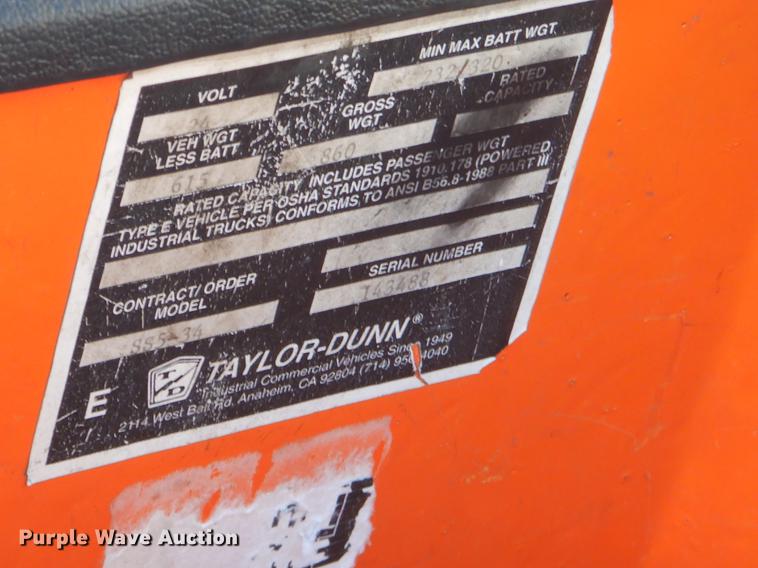 image for item EZ9809 Taylor Dunn utility cart