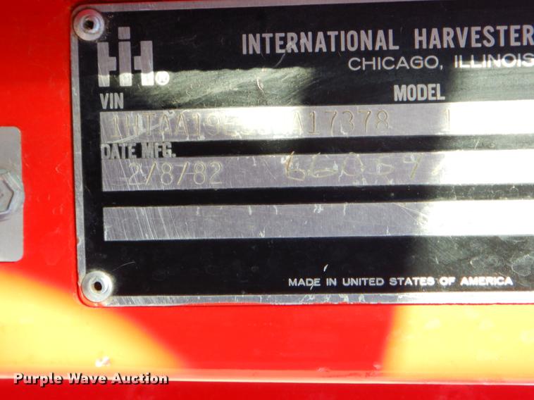 image for item EZ9812 1982 International S1900 fire truck