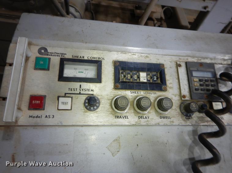 image for item EZ9816 Iowa Precision decoil machine