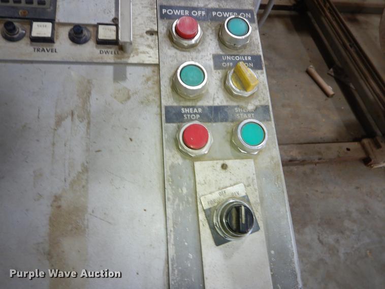 image for item EZ9816 Iowa Precision decoil machine