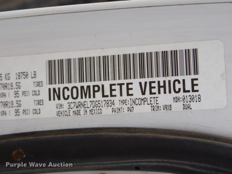 image for item EZ9823 2013 Dodge Ram 5500 Crew Cab utility truck