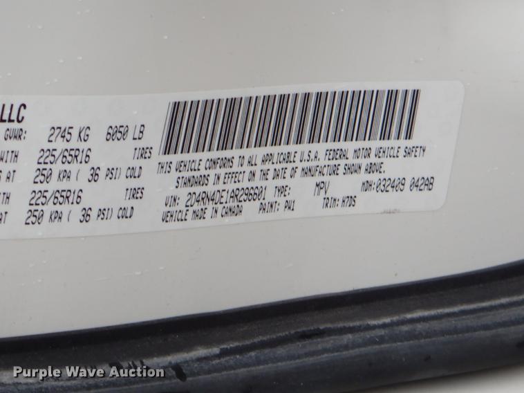 image for item EZ9836 2010 Dodge Grand Caravan SE handicap accessible van