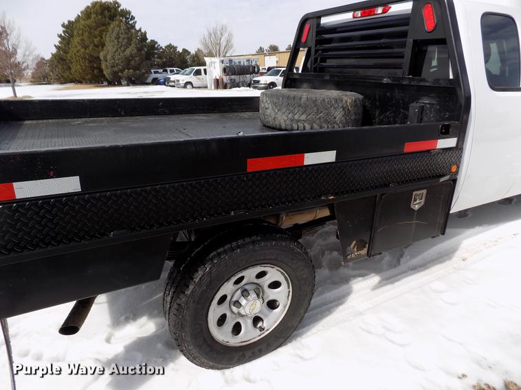 image for item FA9508 2011 Chevrolet Silverado 1500 Ext. Cab flatbed pickup truck