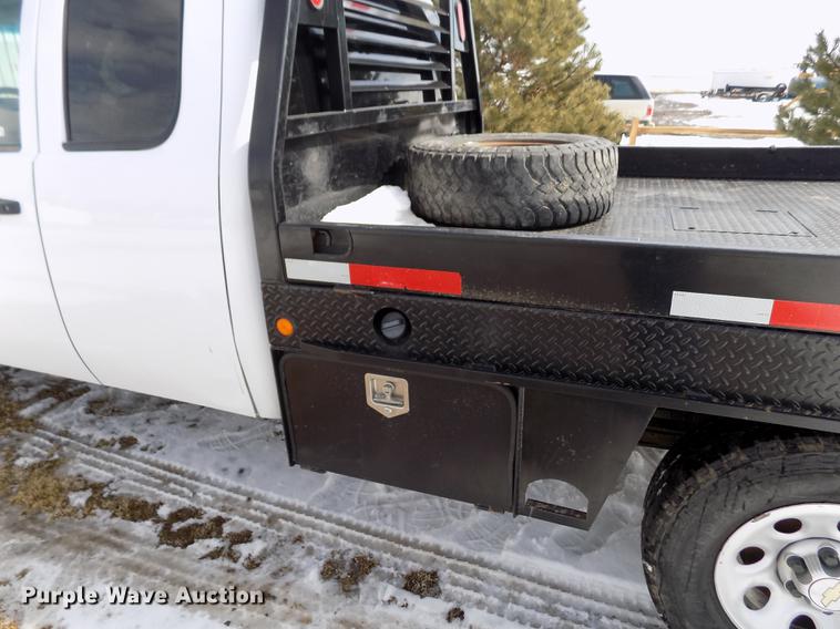 image for item FA9508 2011 Chevrolet Silverado 1500 Ext. Cab flatbed pickup truck