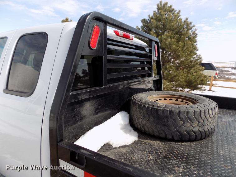 image for item FA9508 2011 Chevrolet Silverado 1500 Ext. Cab flatbed pickup truck