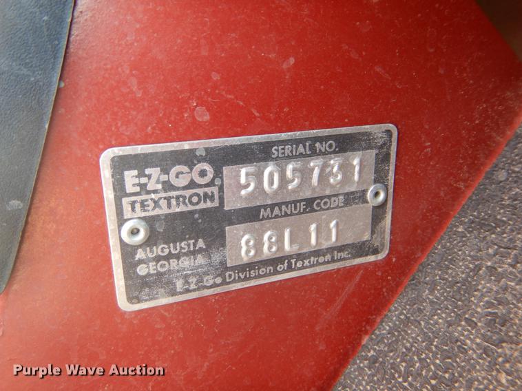 image for item FA9513 1988 EZ GO golf cart