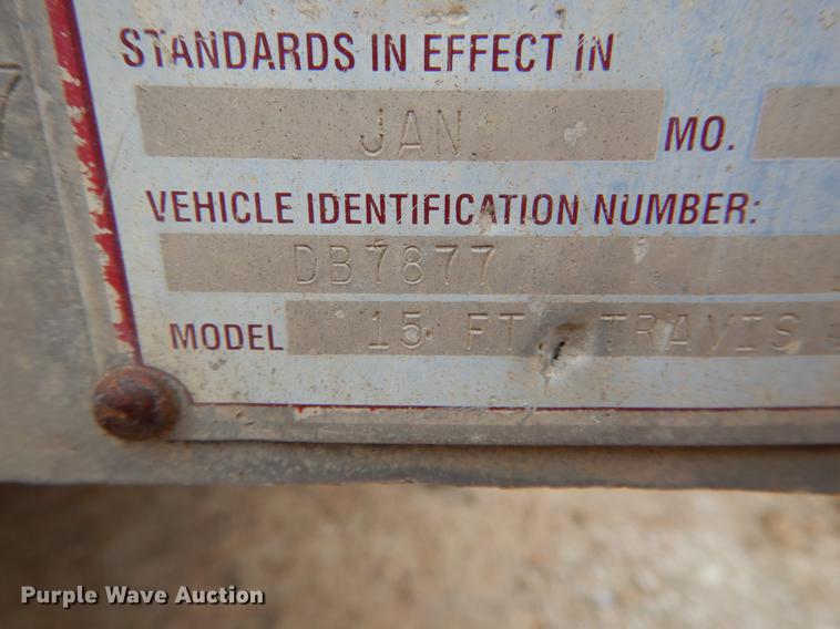 image for item DE6052 1993 Travis aluminum dump bed