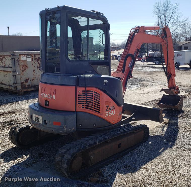 image for item DF3335 2008 Hitachi ZX35U mini excavator