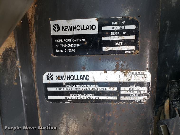 image for item DF3336 New Holland LM430 telehandler