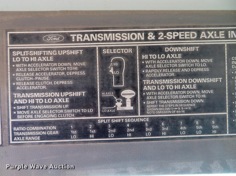 image for item DG3898 1992 Ford F700 flatbed truck with crane