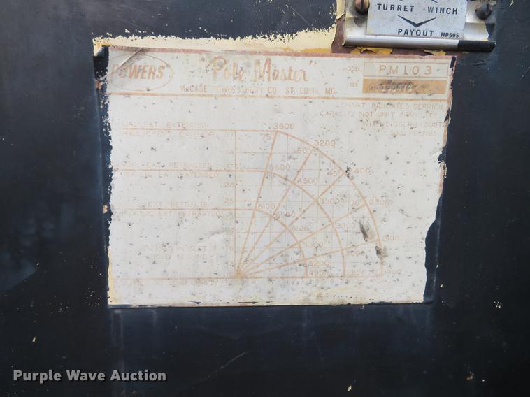 image for item DG3898 1992 Ford F700 flatbed truck with crane