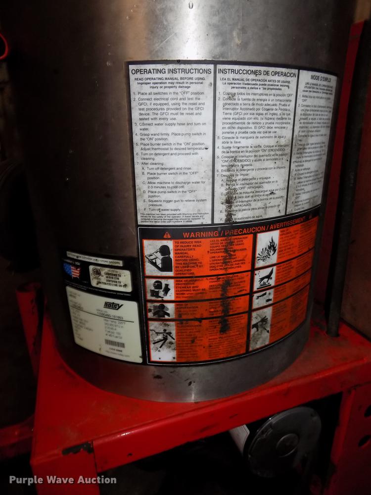 image for item DZ9648 2008 Hotsy 980SS pressure washer