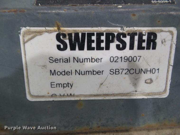 image for item EM9124 New Holland SB72CUNH01 skid steer sweeper