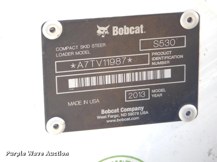 image for item EZ9786 2013 Bobcat S530 skid steer
