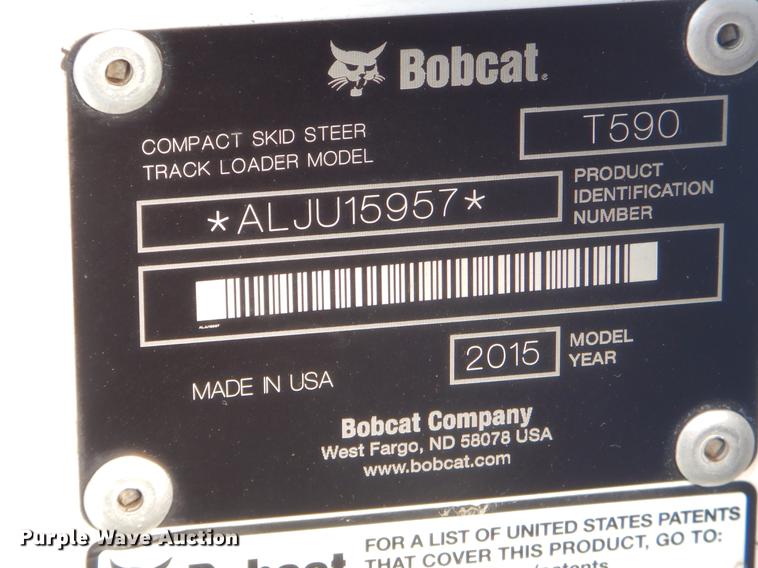 image for item EZ9841 2015 Bobcat T590 skid steer