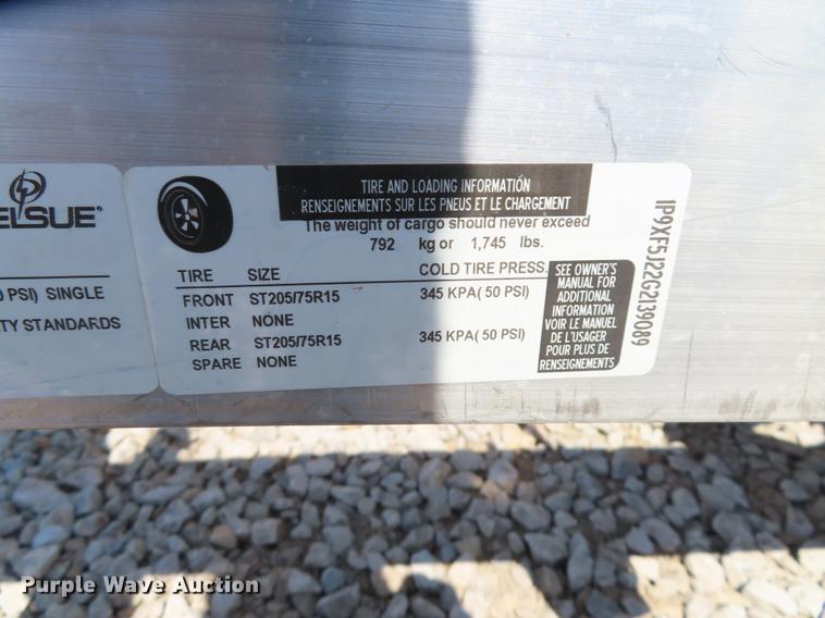 image for item L1484 2016 Pelsue FLXT16-002 Fiberlite XL enclosed fiber splicing trailer