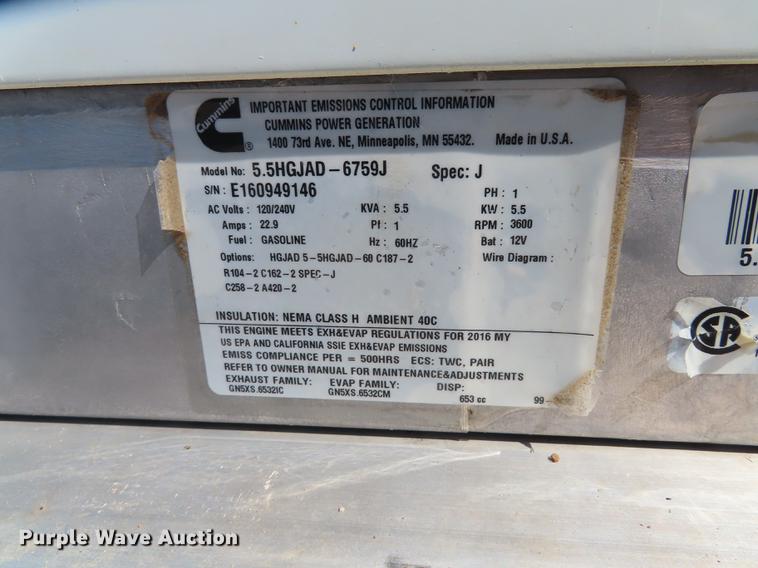 image for item L1484 2016 Pelsue FLXT16-002 Fiberlite XL enclosed fiber splicing trailer