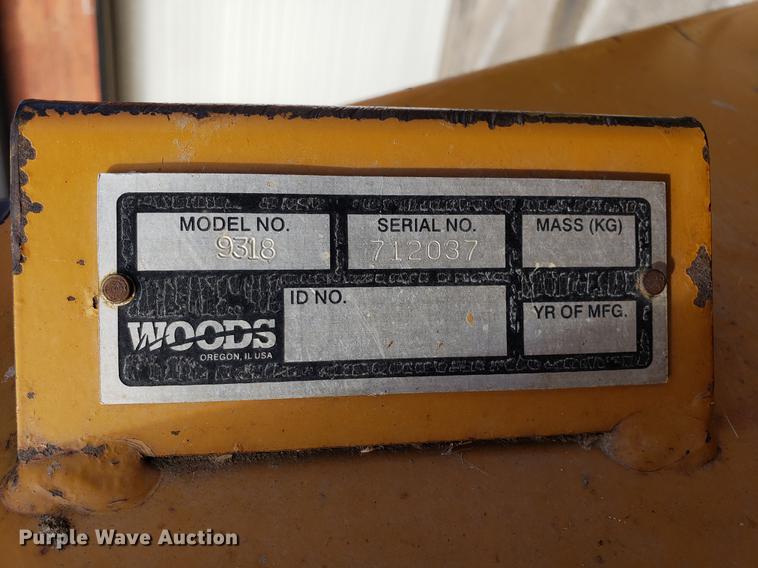 image for item DF3288 Woods 9318 batwing mower