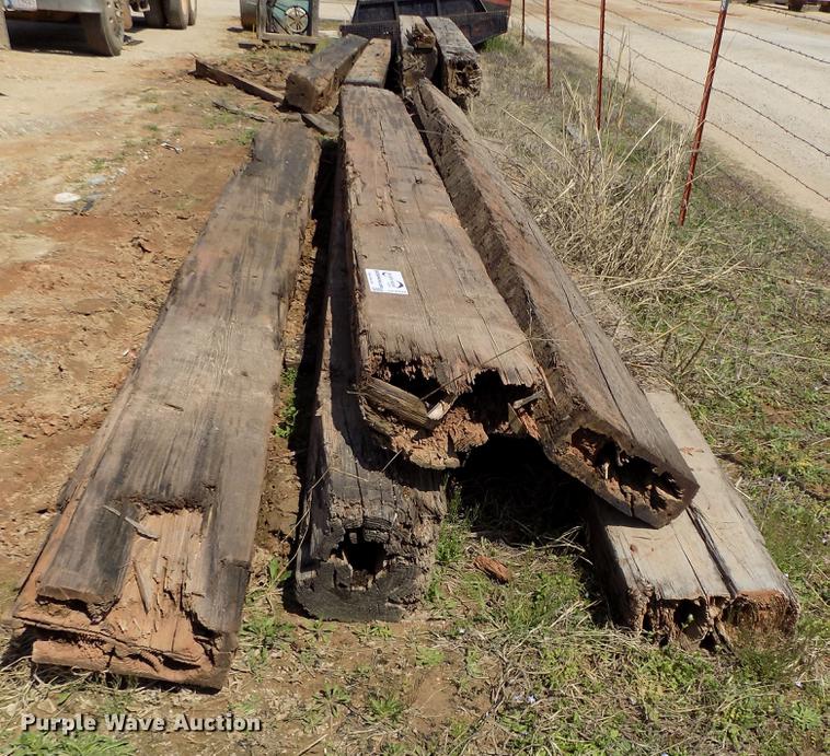 Approximately 13 railroad ties in Meeker, OK Item DF4392 sold Purple Wave
