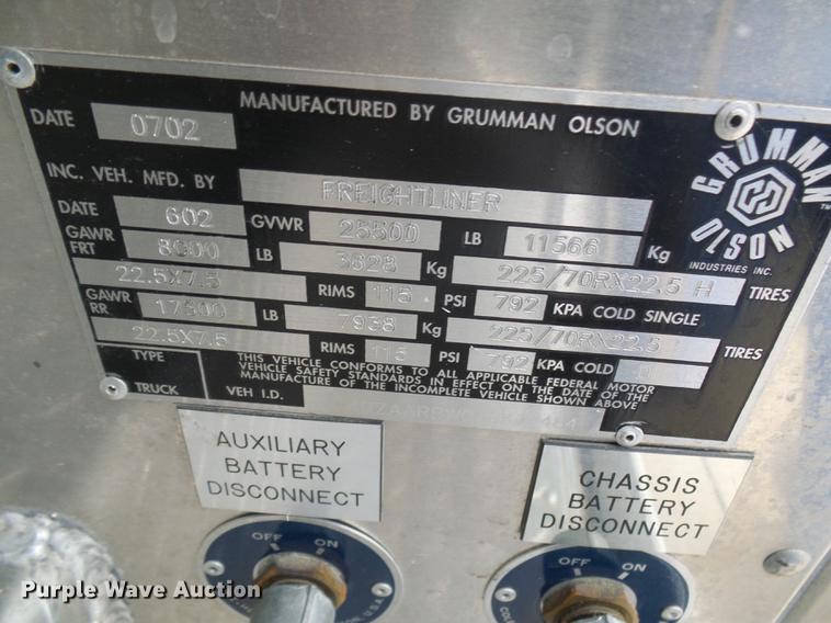 image for item DF7137 2003 Freightliner MT55 DWI/DUI enforcement/command center truck