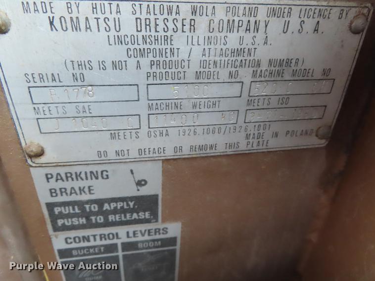 image for item DF7689 Dresser 520CH wheel loader