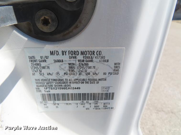 image for item DF7703 2008 Ford F250 Super Duty SuperCab  pickup truck